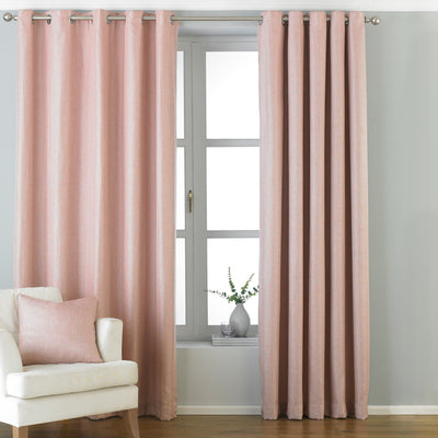 Atlantic Twill Woven Eyelet Curtains