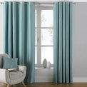 Atlantic 229X137 Eyelet Curtains Duck Egg