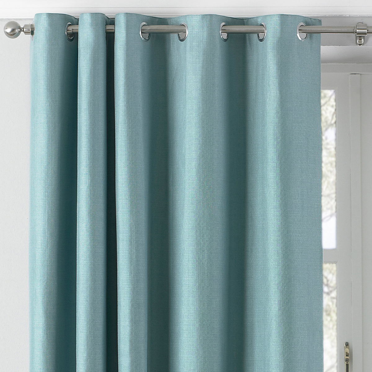 Atlantic 229X137 Eyelet Curtains Duck Egg