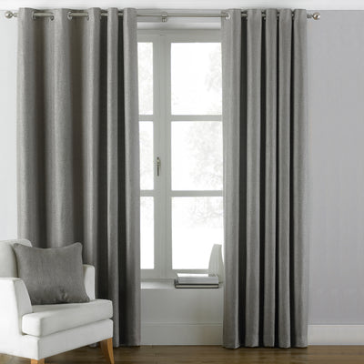 Atlantic Twill Woven Eyelet Curtains