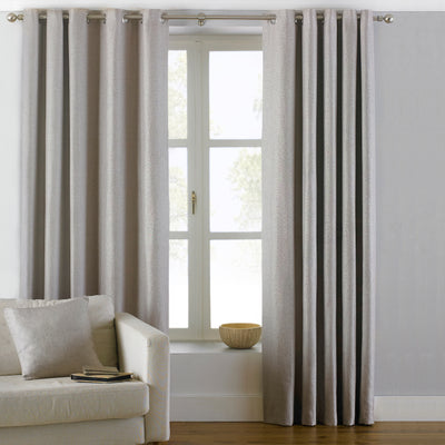 Atlantic Twill Woven Eyelet Curtains