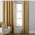 Atlantic 229X137 Eyelet Curtains Ochre