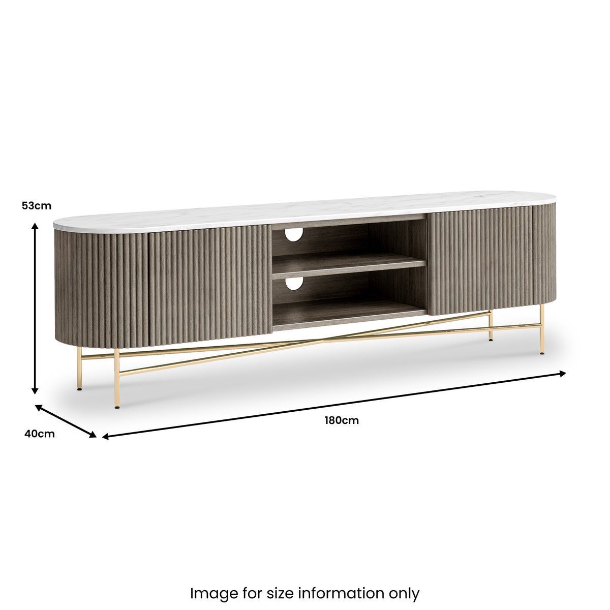 Amelie Extra Large TV Unit from Roseland Furniture