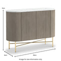 Amelie Fluted Small Sideboard from Roseland Furniture