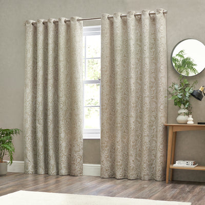 Bali Botanical Jacquard Eyelet Curtains