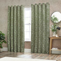 Bali 228X137 Eyelet Curtains Olive