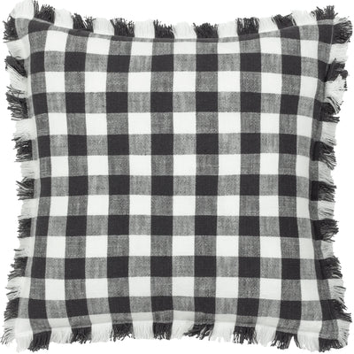 Barton Check Fringed 45cm Cushion