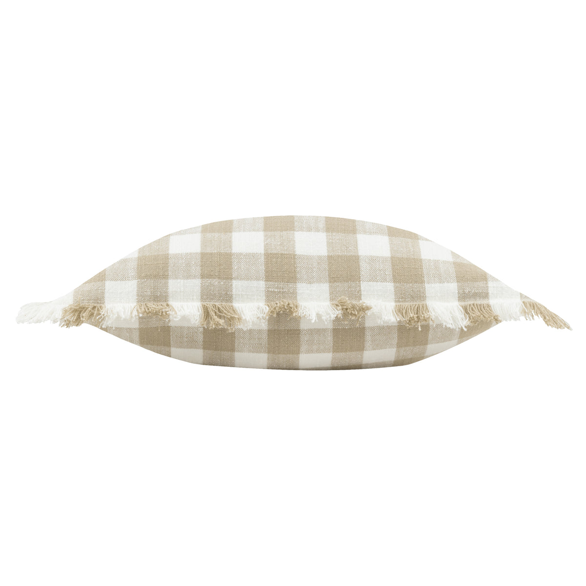 Barton Check 45X45 Polyester Cushion Natural