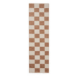 Beige Norwood Checkerboard Runner Rug from Roseland Furniture