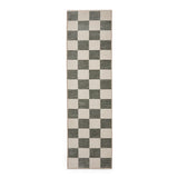 Green Norwood Checkerboard Runner Rug from Roseland Furniture