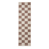 Grey Norwood Checkerboard Runner Rug from Roseland Furniture