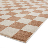 Beige Norwood Checkerboard Rug from Roseland Furniture