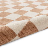 Beige Norwood Checkerboard Rug from Roseland Furniture