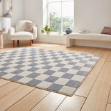 Blue Norwood Checkerboard Rug from Roseland Furniture