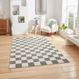 Green Norwood Checkerboard Rug from Roseland Furniture