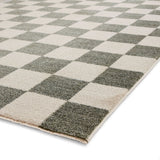 Green Norwood Checkerboard Rug from Roseland Furniture