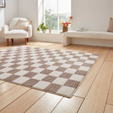 Grey Norwood Checkerboard Rug from Roseland Furniture