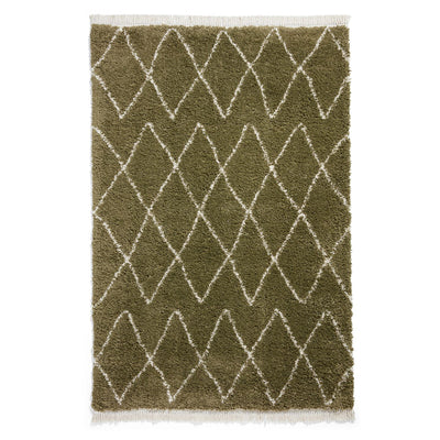 Edie Boho Diamond Shaggy Rug