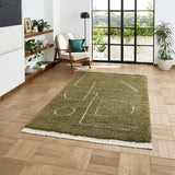 Green Harding Soft Plush Abstract Design Rug from Roseland Furniture