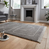 Cream Harding Soft Plush Abstract Design Rug from Roseland Furniture