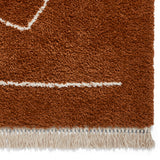 Rust Harding Soft Plush Abstract Design Rug from Roseland Furniture