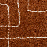 Rust Harding Soft Plush Abstract Design Rug from Roseland Furniture