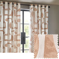 Carro 229X137 Eyelet Curtains Clay 