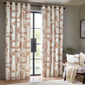 Carro 229X137 Eyelet Curtains Clay 