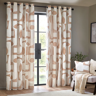 Carro Abstract Eyelet Curtains