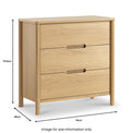 Carnon 3 Drawer Chest from Roseland Furniture