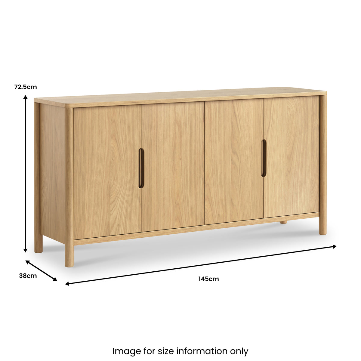 Carnon Large Sideboard from Roseland Furniture