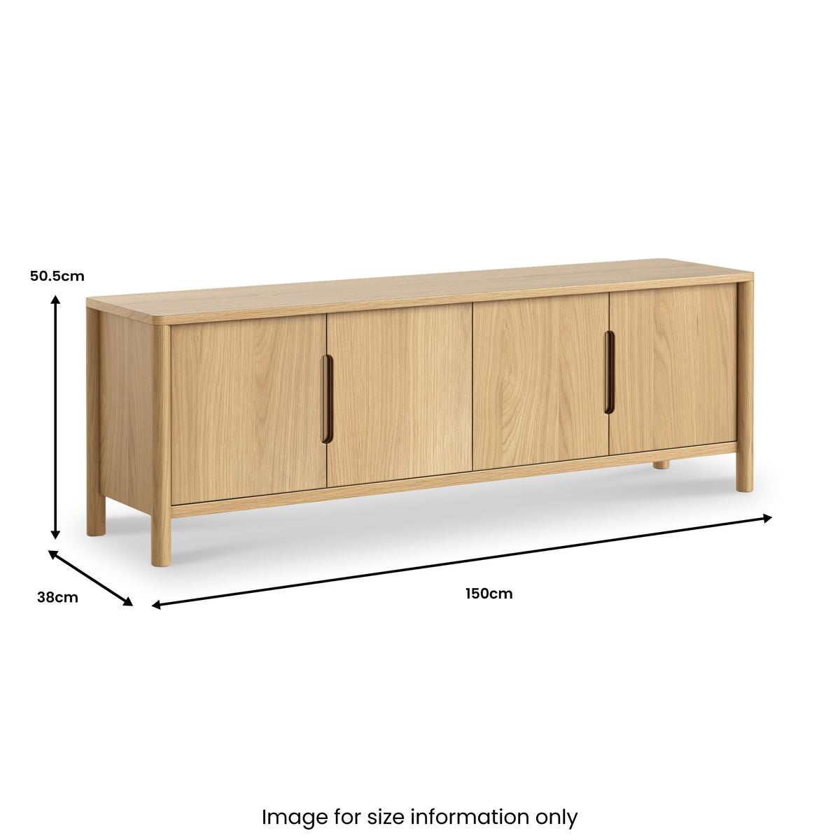 Carnon TV Unit 150cm from Roseland Furniture