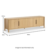 Carnon TV Unit 180cm from Roseland Furniture