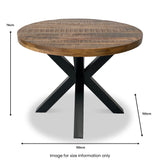 Carrow 150cm Round Dining Table dimensions