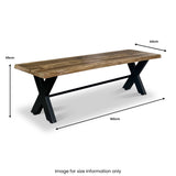 Carrow 160cm Mango Wood Dining Bench