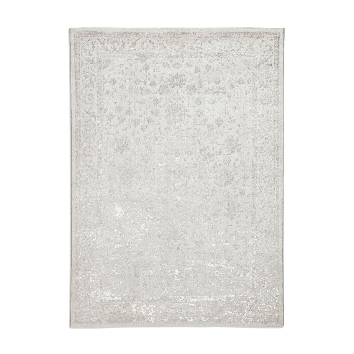 Silver Morris Traditional Motif Bordered Rug from Roseland Furniture