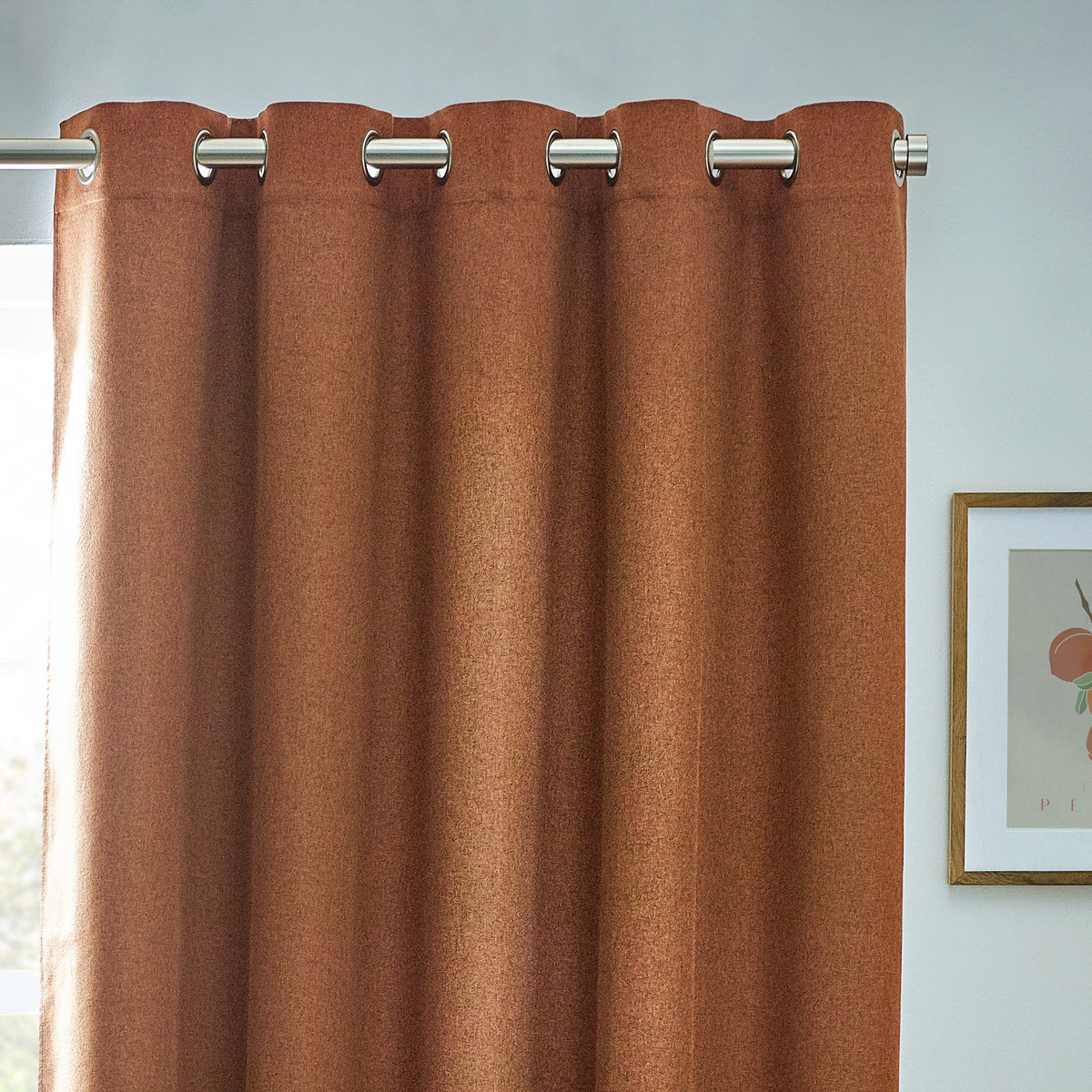 Dawn 229X137 Eyelet Curtain Brick