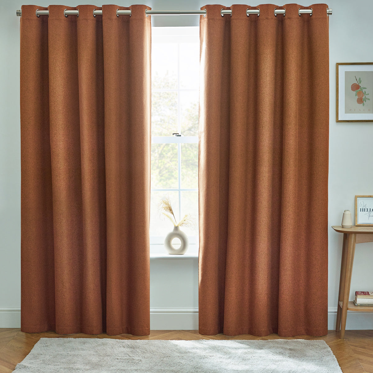 Dawn 229X137 Eyelet Curtain Brick