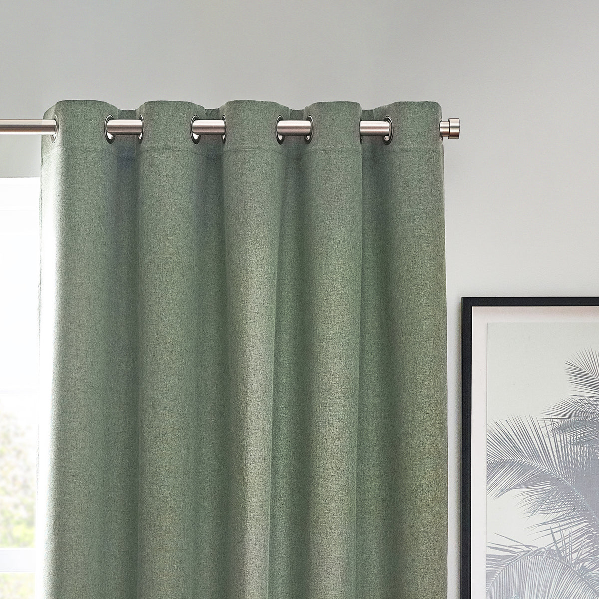 Dawn 229X137 Eyelet Curtain Eucalyptus