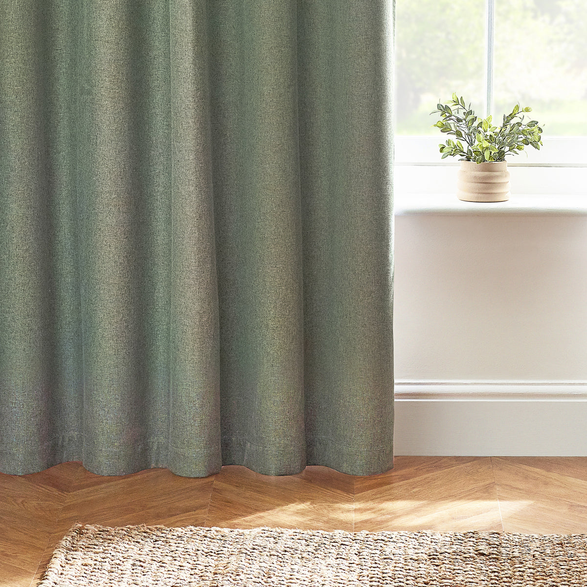 Dawn 229X137 Eyelet Curtain Eucalyptus