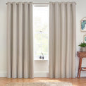 Dawn 229X137 Eyelet Curtain Linen