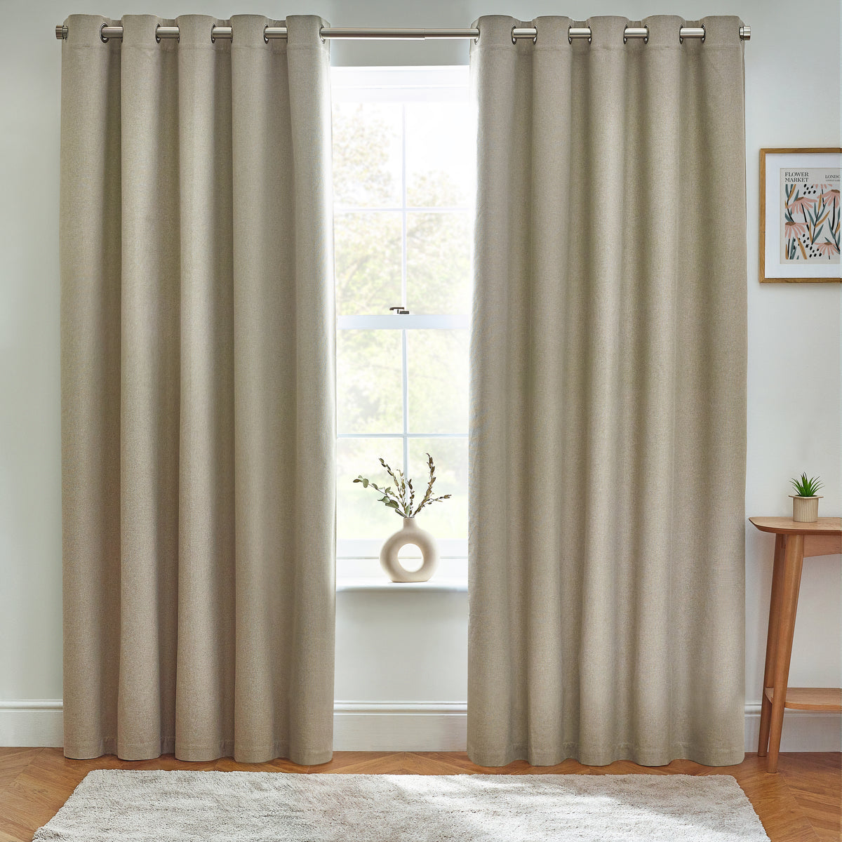 Dawn 168X229 Eyelet Curtain Natural