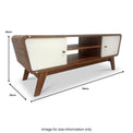 Dillon 120cm Walnut TV Stand dimensions