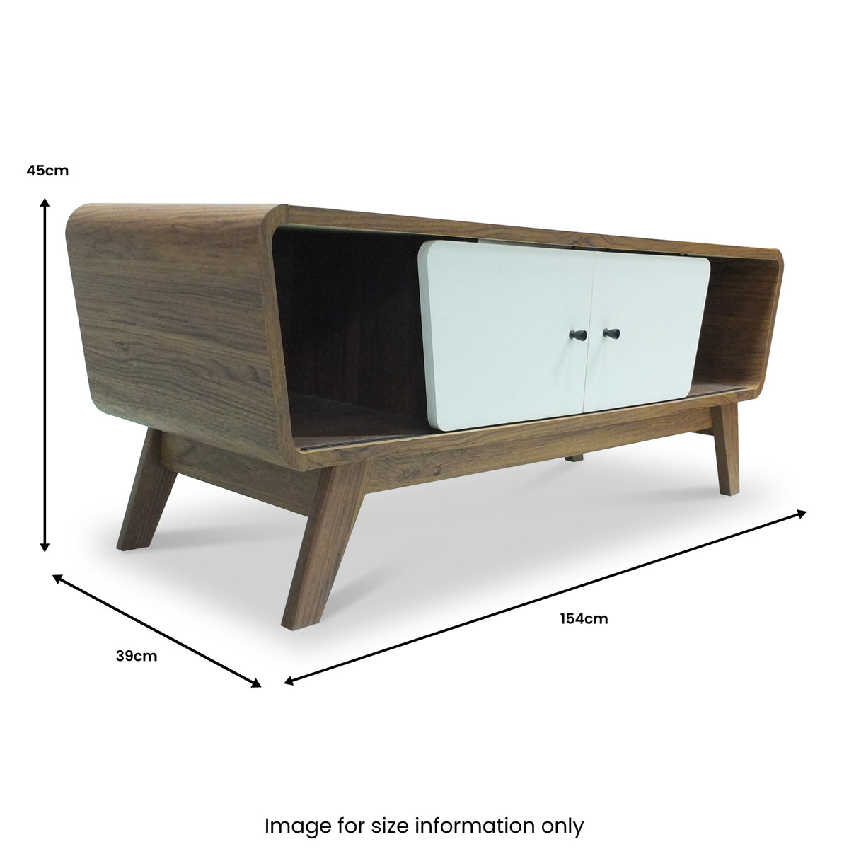 Dillon Mid Century Modern 154cm TV Stand dimensions