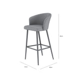 Maze Zen Bar Stool dimensions