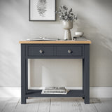 Farrow Charcoal Console Table for hallway