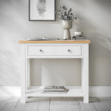 Farrow White Console Table for hallway