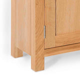 London Oak 140cm Wide TV Stand from Roseland Furniture