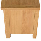 London Oak 140cm Wide TV Stand from Roseland Furniture