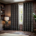 Gatsby 228X137 Eyelet Curtains Black